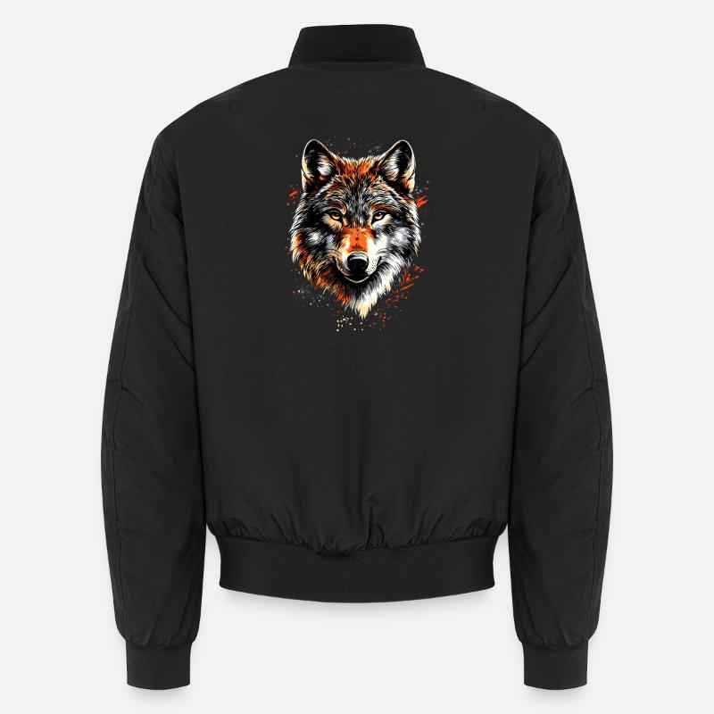 Wolf Love Wolves Wolf Pack Wolfhound Wild Wolf Bomber unisexe