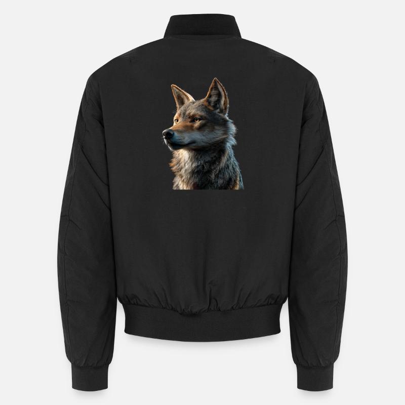 Wolf Liebe Wölfe Wolfsrudel Wolfshund Wilder Wolf Unisex Bomberjacke