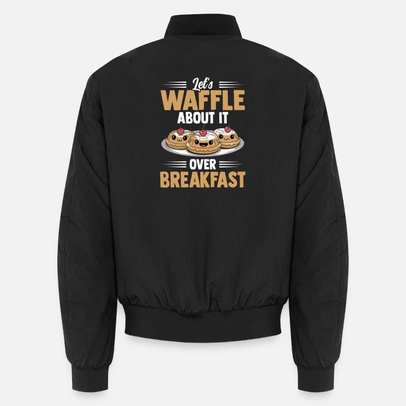Let's Waffle About It Over Breakfast Unisex Bomberjacke