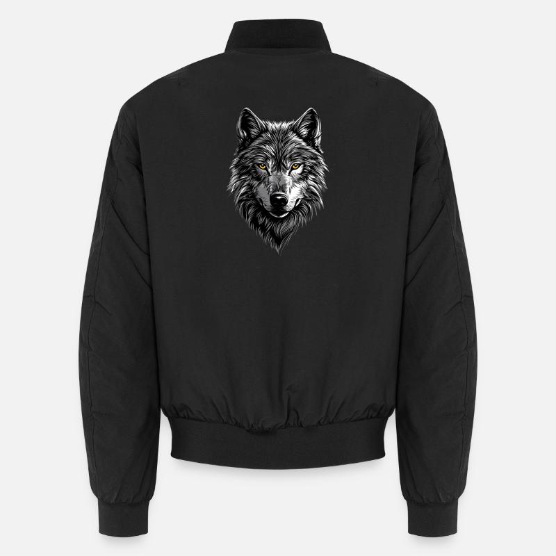 Wolf Liebe Wölfe Wolfsrudel Wolfshund Wilder Wolf Unisex Bomberjacke