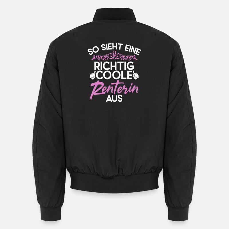 So Sieht Eine Richtig Rentnerin Aus Unisex Bomberjacke