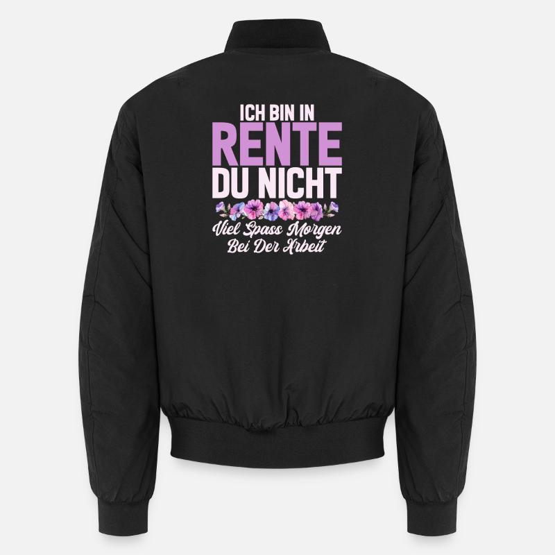 Renterin Oma Großmama Großmutter Großeltern Rente Unisex Bomberjacke