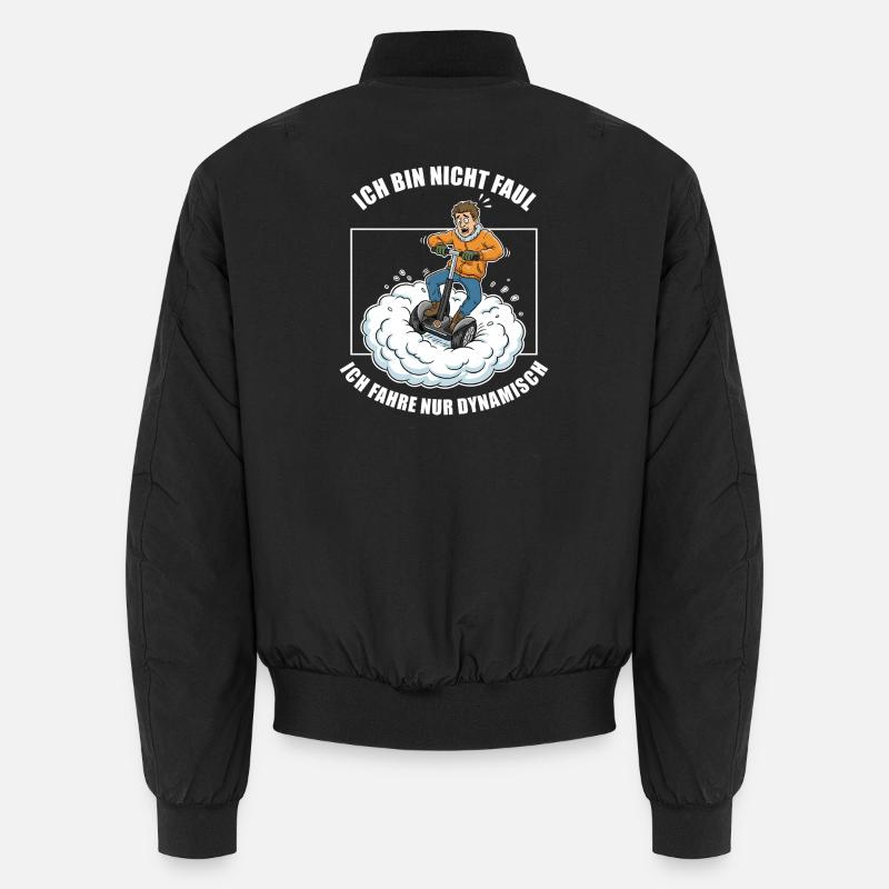I only drive dynamically - Unisex Bomber Jacket - black
