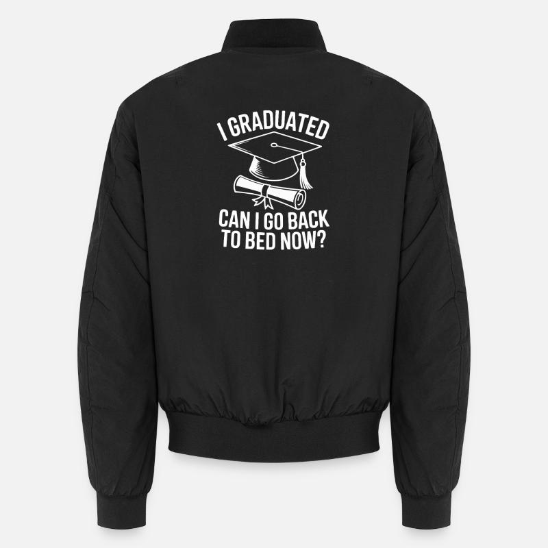 I Graduated Need More Sleep - Unisex Bomberjacke - Schwarz