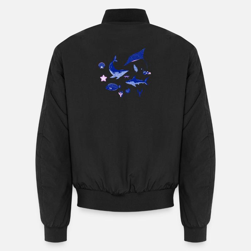von Meerestieren Unisex Bomberjacke