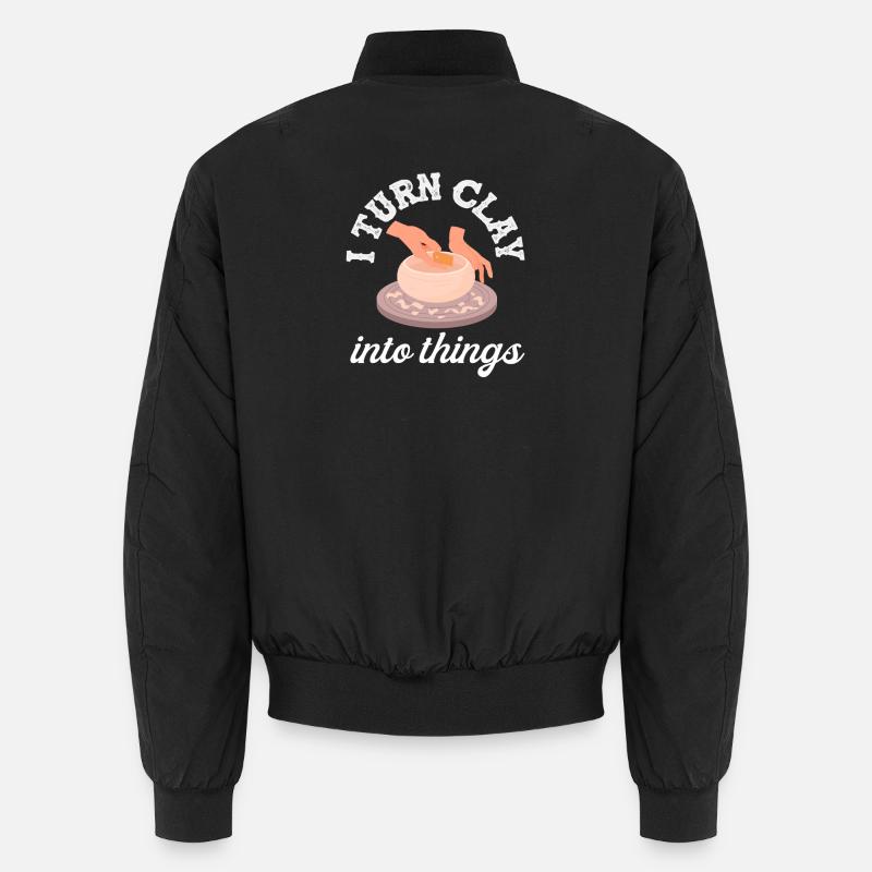 Töpfern: Ich Forme Ton Zu Dingen Unisex Bomberjacke