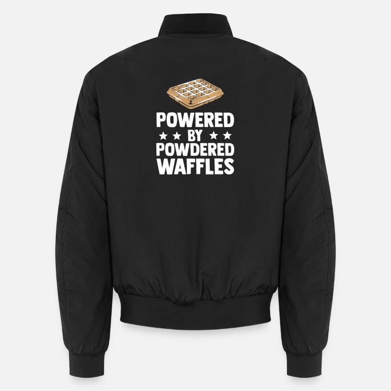 Powered By Powdered Waffles Unisex Bomberjacke