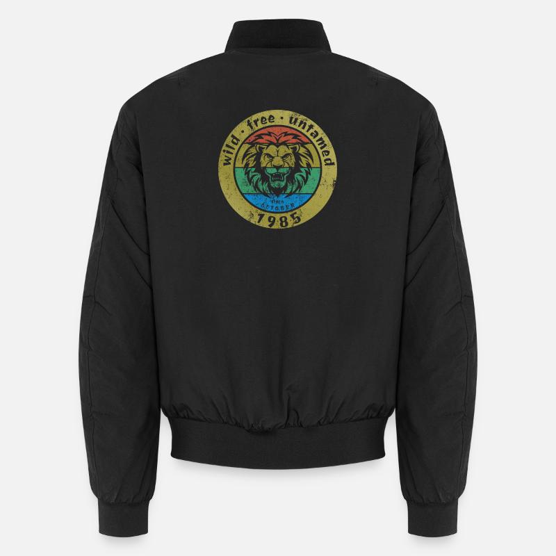 40th Birthday Wild, free & untamed since 10/1985 Unisex Bomber Jacket