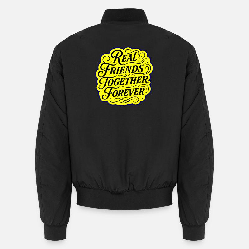Real friends forever Unisex Bomber Jacket
