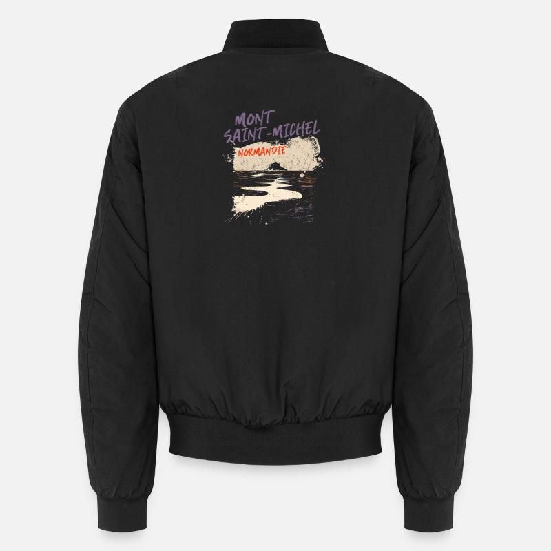 Mont Saint-Michel Normandy Unisex Bomber Jacket