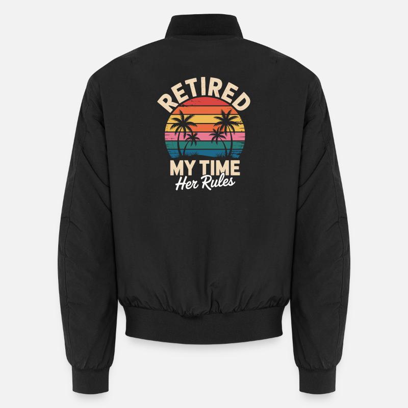 Retraite des retraités - Bomber unisexe - noir