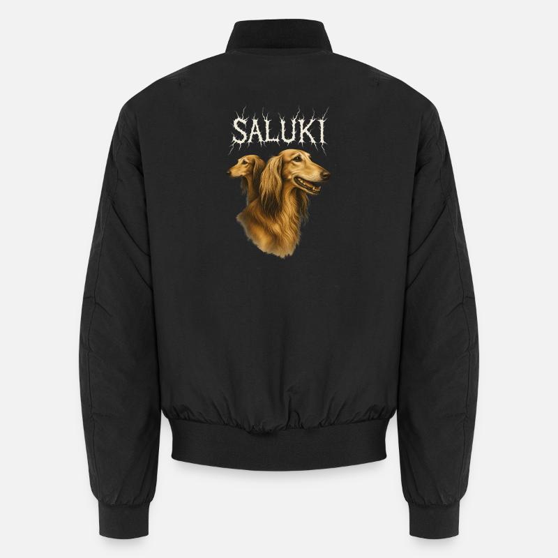 Saluki - Unisex Bomber Jacket - black
