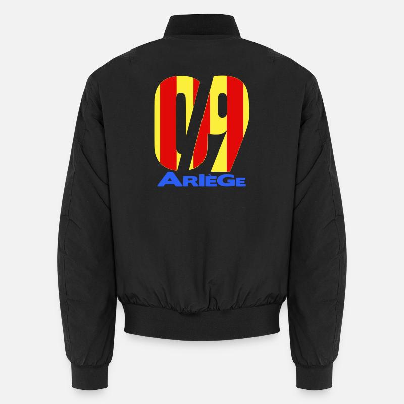 09 Ariège - Unisex Bomber Jacket - black
