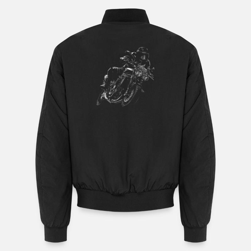 motocyclette - Bomber unisexe - noir
