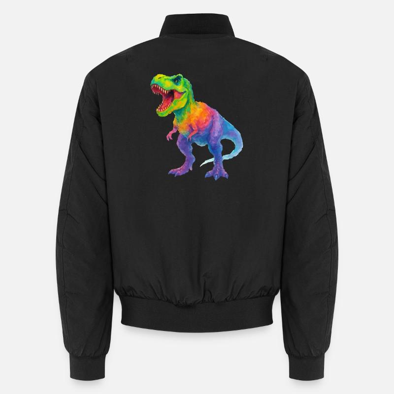 Dinosaure dégradé coloré Bomber unisexe