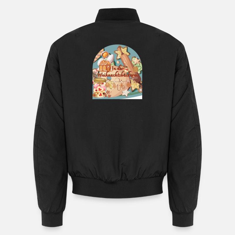 Christmas Time In The Christmas Bakery Bow Shape Unisex Bomber Jacket