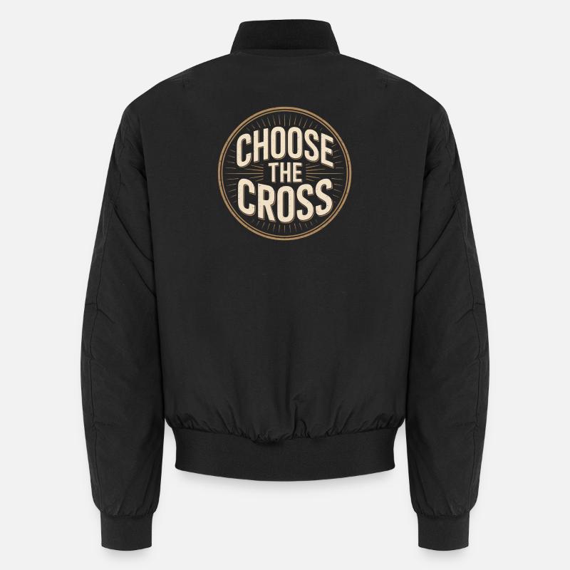 Chrétien Choisir La Croix Croix Message - Bomber unisexe - noir