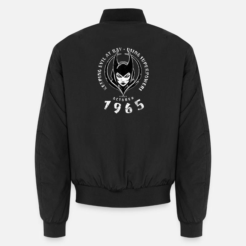 60. Geburtstag Using Superpowers Since 10/1965 Unisex Bomberjacke