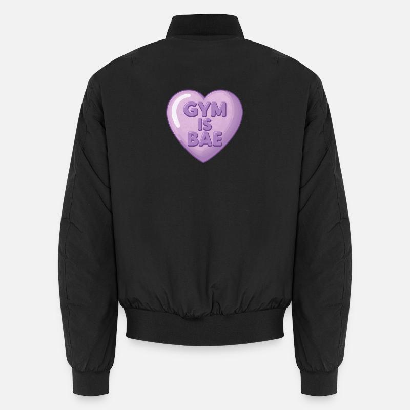Vintage Herz – Gym Is Bae Unisex Bomberjacke