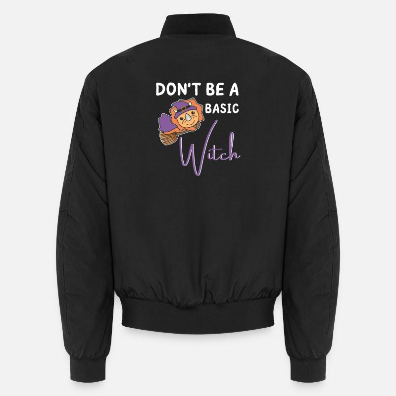Triceratops Halloween Hexen don't be a basic witch Unisex Bomberjacke