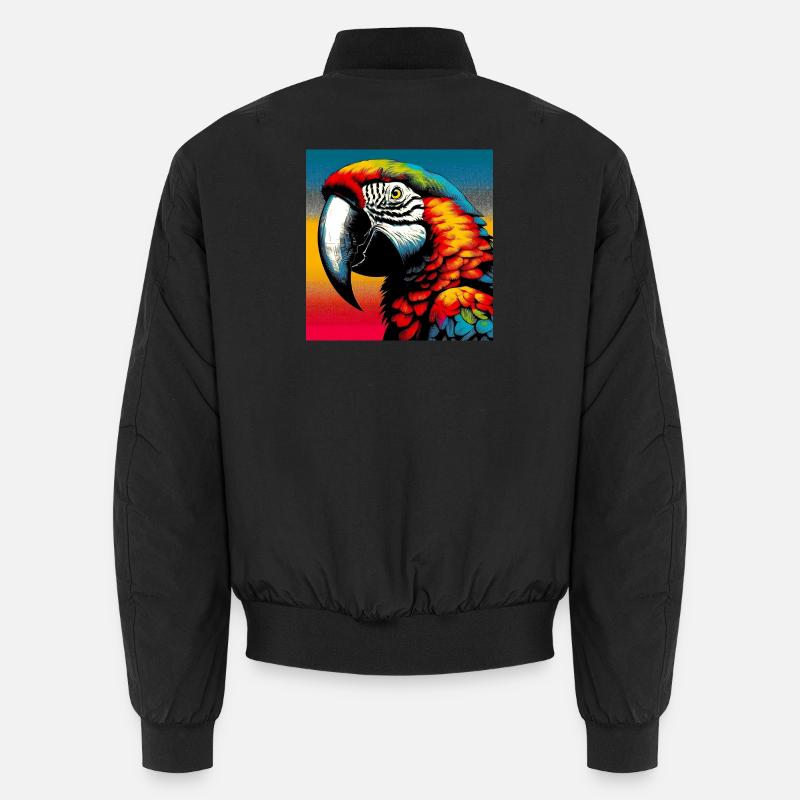 parrot - Unisex Bomber Jacket - black