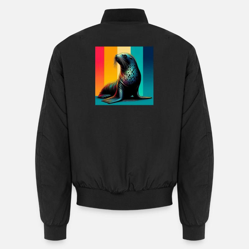 Phoque - Bomber unisexe - noir