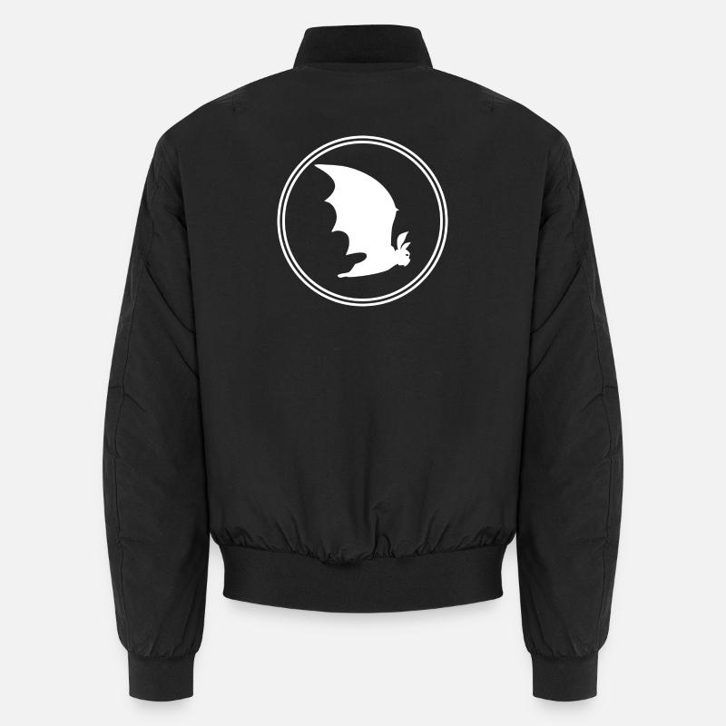 Bat Gothic: Night, Vampire & Freedom - Unisex Bomber Jacket - black