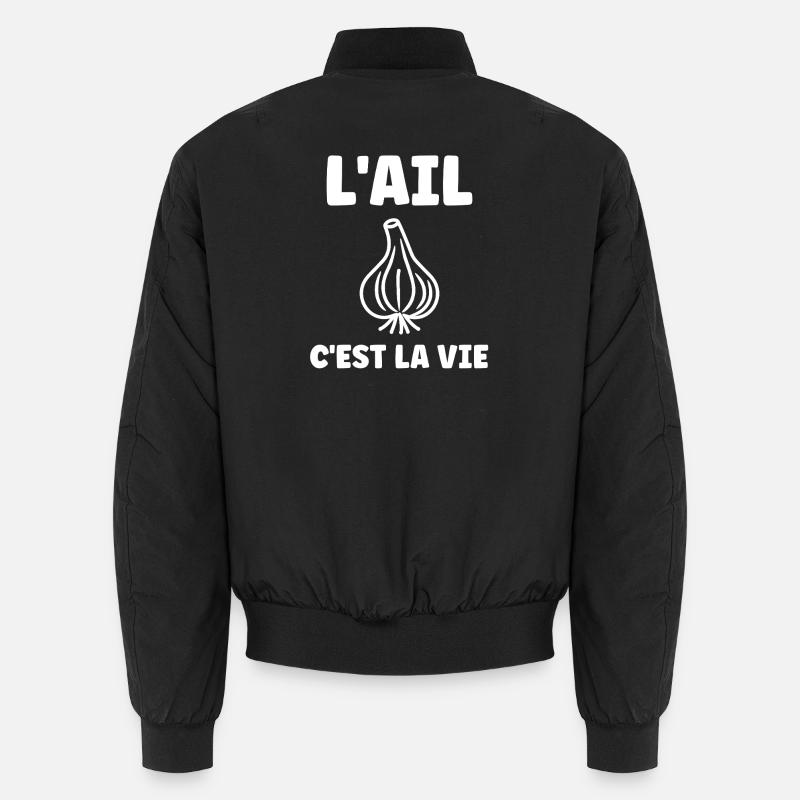 KNOBLAUCH IST LEBEN - Unisex Bomberjacke - Schwarz