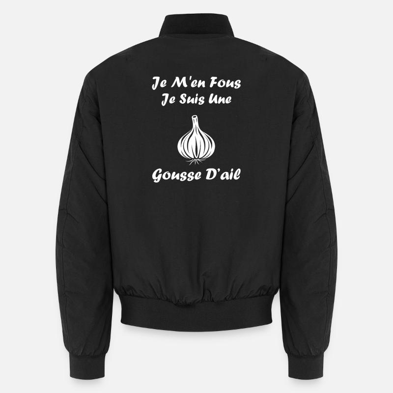 Attitude Gousse d’Ail - Bomber unisexe - noir