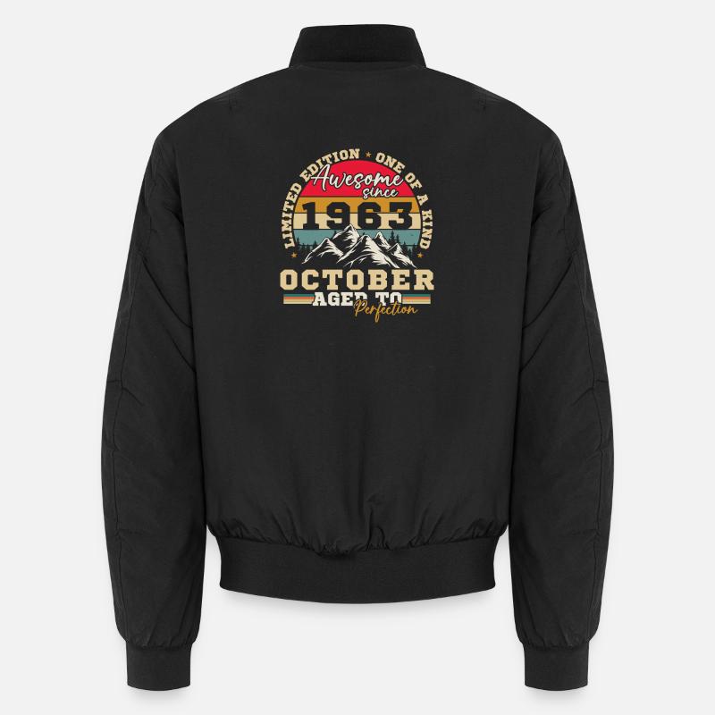 Oktober 1963 Vintage Geburtstagsgeschenk Unisex Bomberjacke