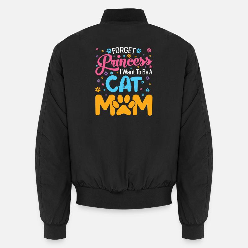 Ich will Katzenmama sein - Unisex Bomberjacke - Schwarz