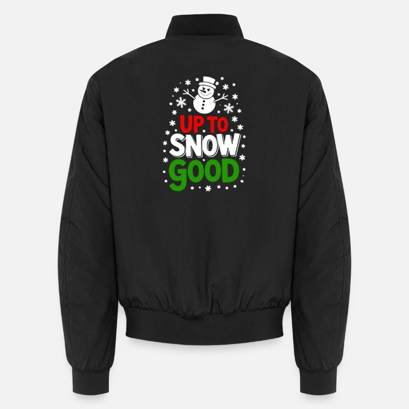 Up to Snow Good - Unisex Bomber Jacket - black