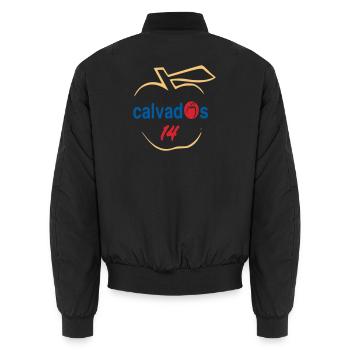 Calvados 14 - Unisex Bomberjacke - Schwarz - Hinten - AI Model Male 185 light (185cm)