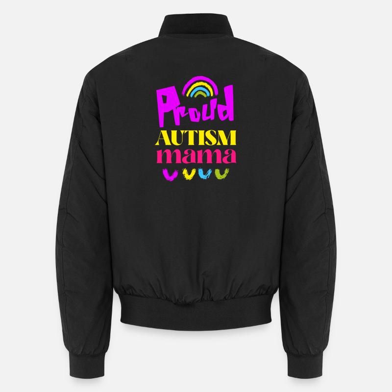 Stolze Autismus-Mama Unisex Bomberjacke
