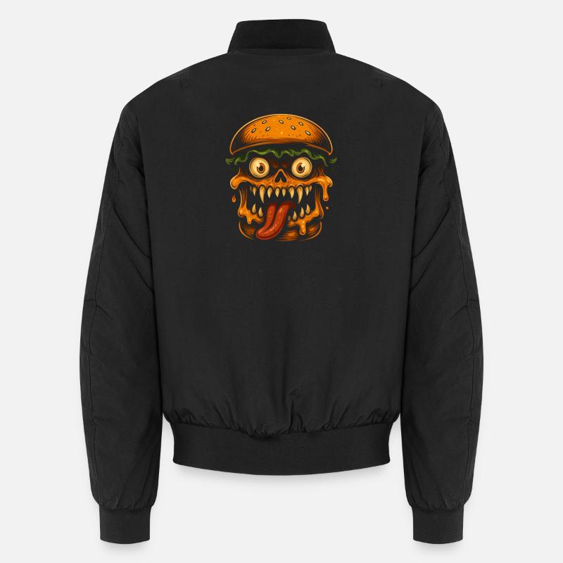 Burger Crâne Monstre Bomber unisexe