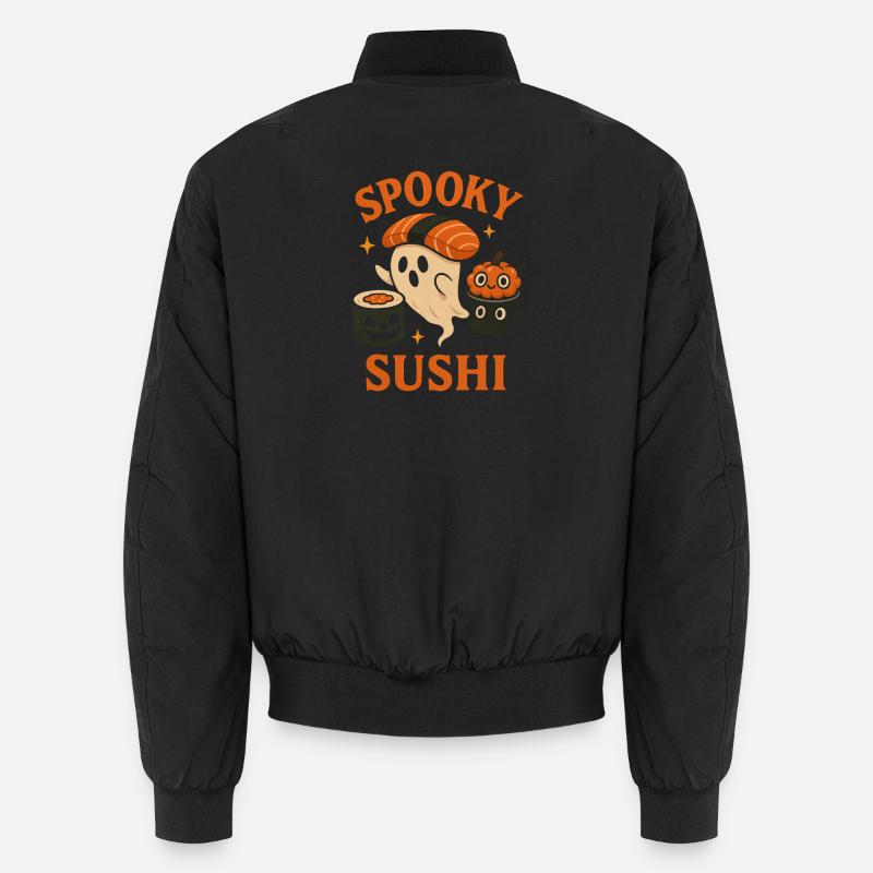 Fantômes de sushis effrayants - Bomber unisexe - noir