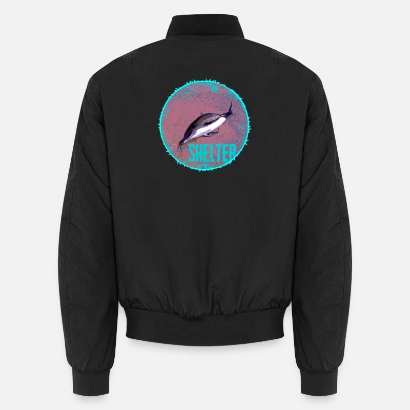 Dolphin Shelter Circle Unisex Bomber Jacket