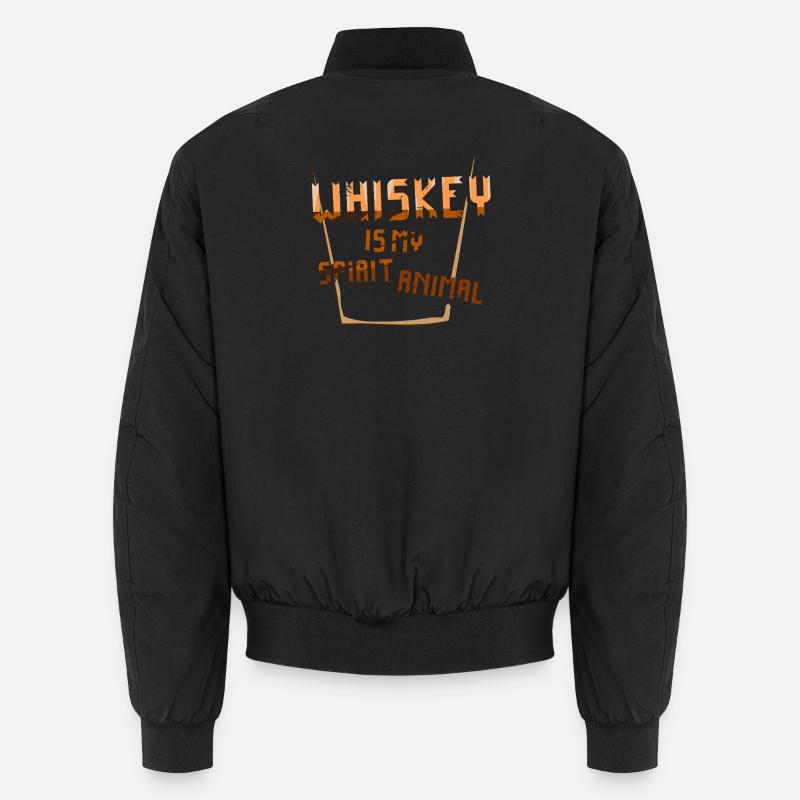 Whiskey Spruch Whiskeytrinker Whiskeyliebhaber Unisex Bomberjacke