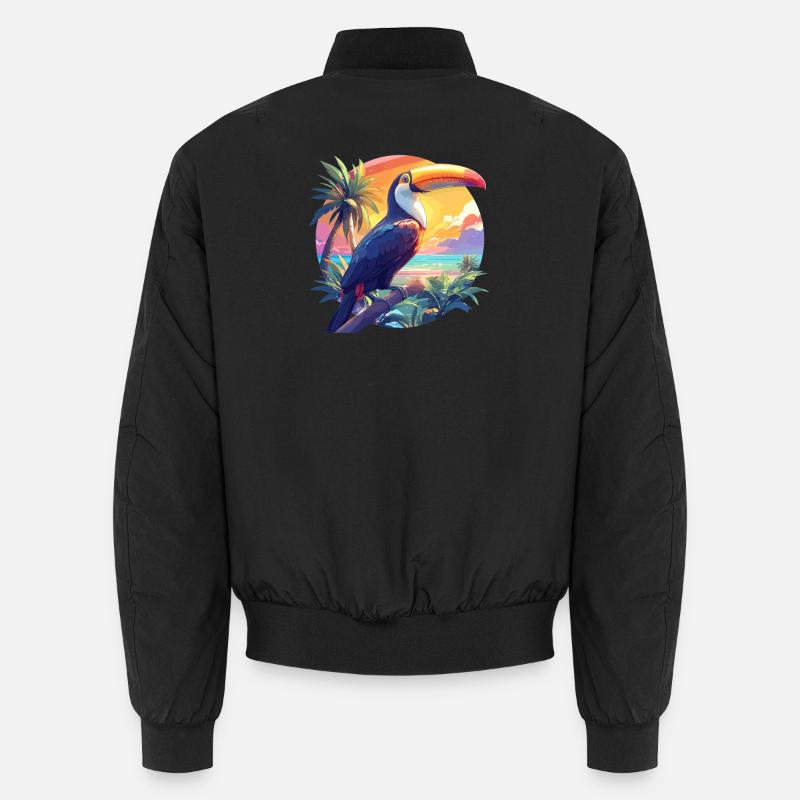Tukane Tukan - Unisex Bomberjacke - Schwarz