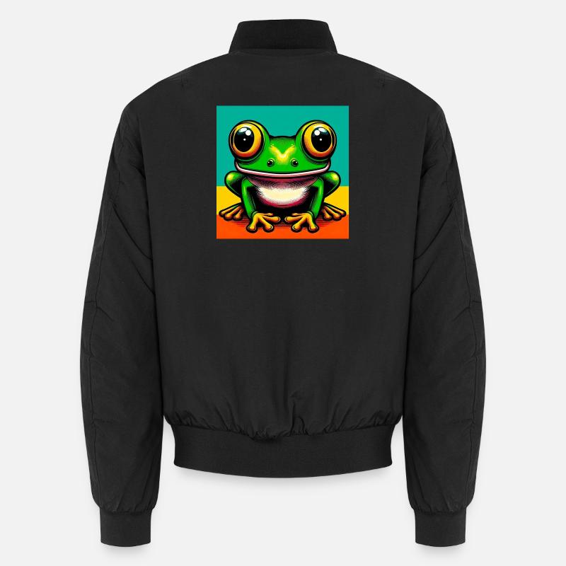 Frosch - Unisex Bomberjacke - Schwarz