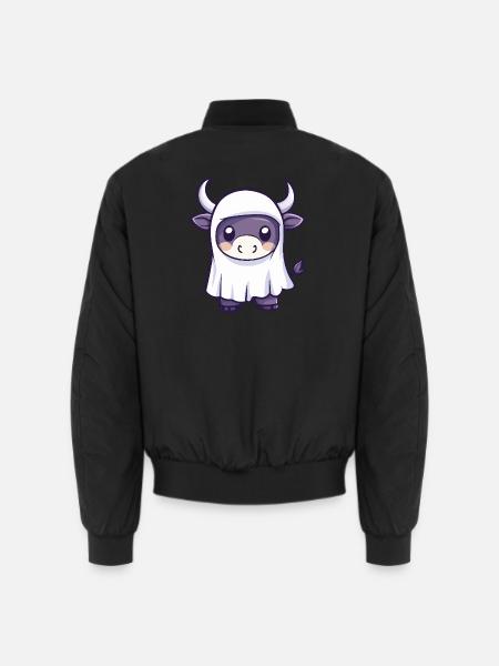 Stier Halloween Geist - Unisex Bomberjacke - Schwarz