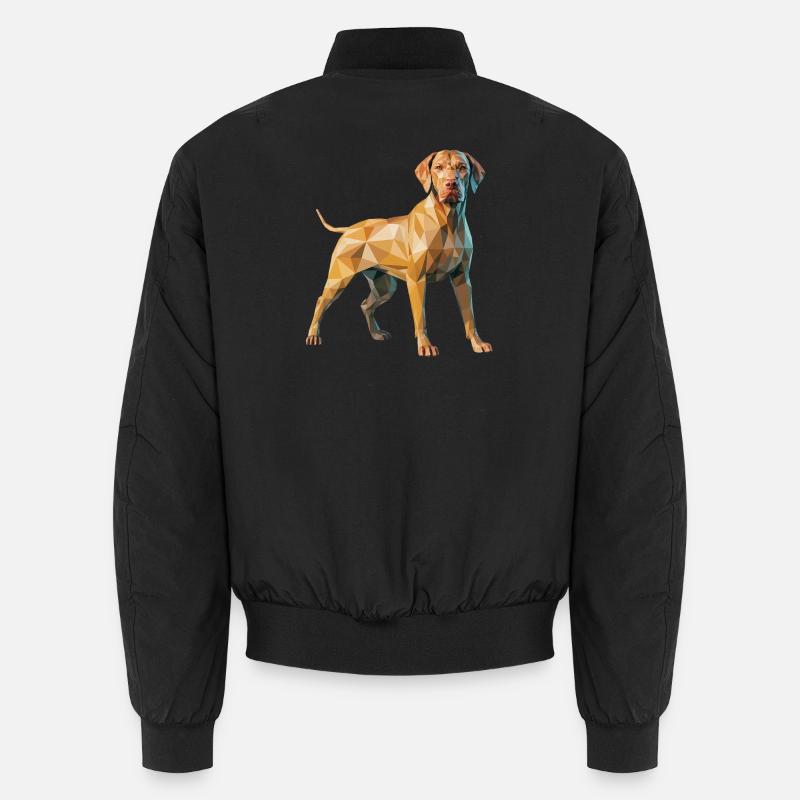 Chien brun - Cool Low Poly Logo Bomber unisexe