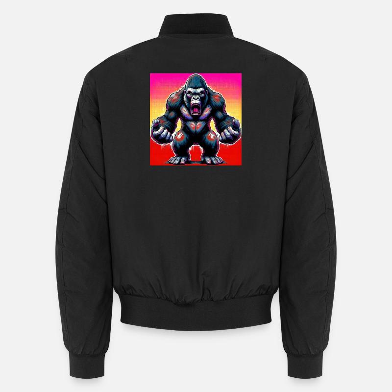 Gorilla - Unisex Bomberjacke - Schwarz
