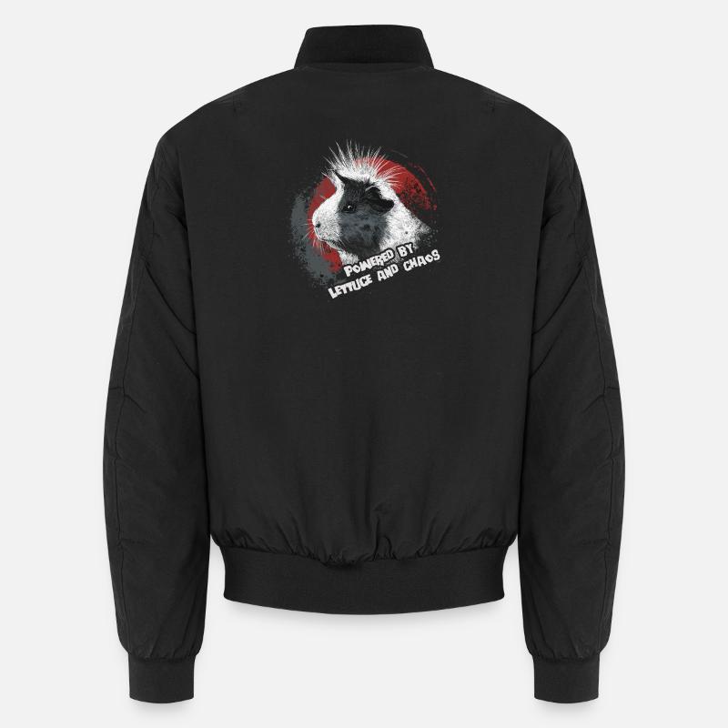 Guinea pig with funny saying Unisex Bomber Jacket