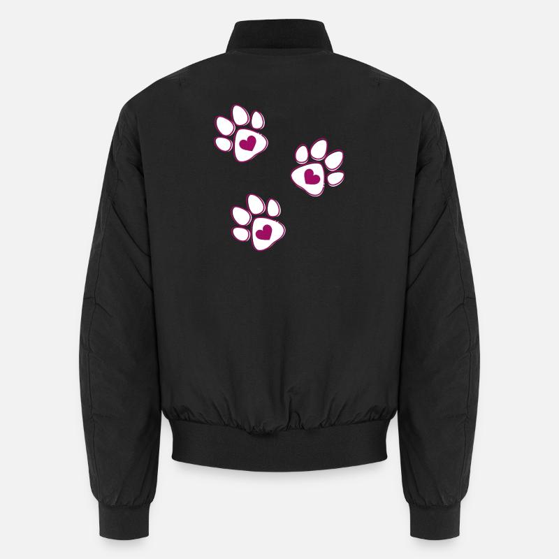 Stilisierte Herzbeine - Unisex Bomberjacke - Schwarz