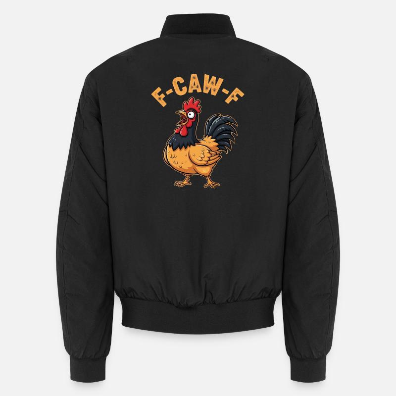F-Caw-F Vorwerkhuhn Dirndl Meme Lustig Geschenk Unisex Bomberjacke