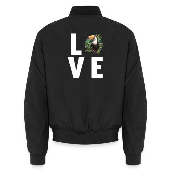 Toucans Toucan - Bomber unisexe - noir - Dos - AI Model Male 185 light (185cm)