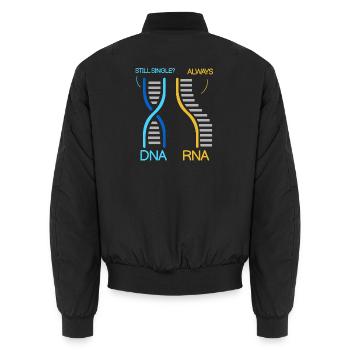 Biology Teacher Biologist Microbiology Biologist - Unisex Bomber Jacket - black - Back - AI Model Male 185 light (185cm)
