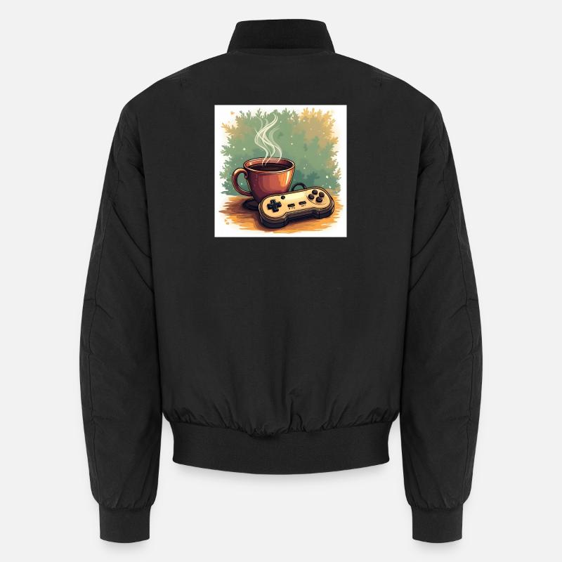 Caféine et campagnes - Bomber unisexe - noir