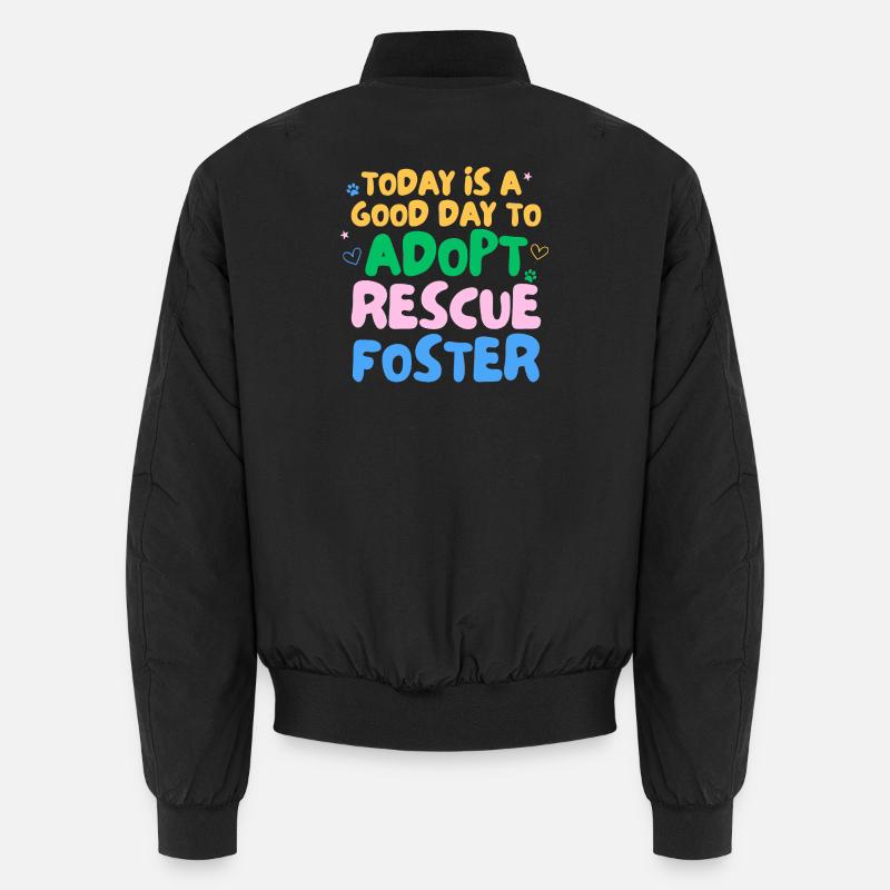 ADOPTEZ NE MAGASINEZ PAS - Bomber unisexe - noir